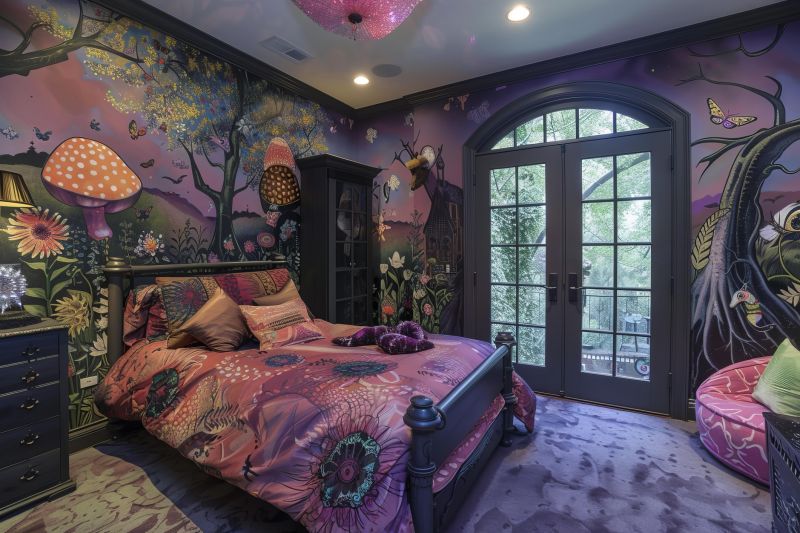 A professional muralist brings creativity and technical skill to transform any wall into a work of art.